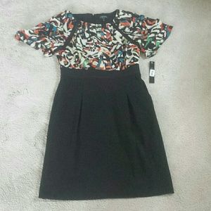 Flirty flutter printed dress
